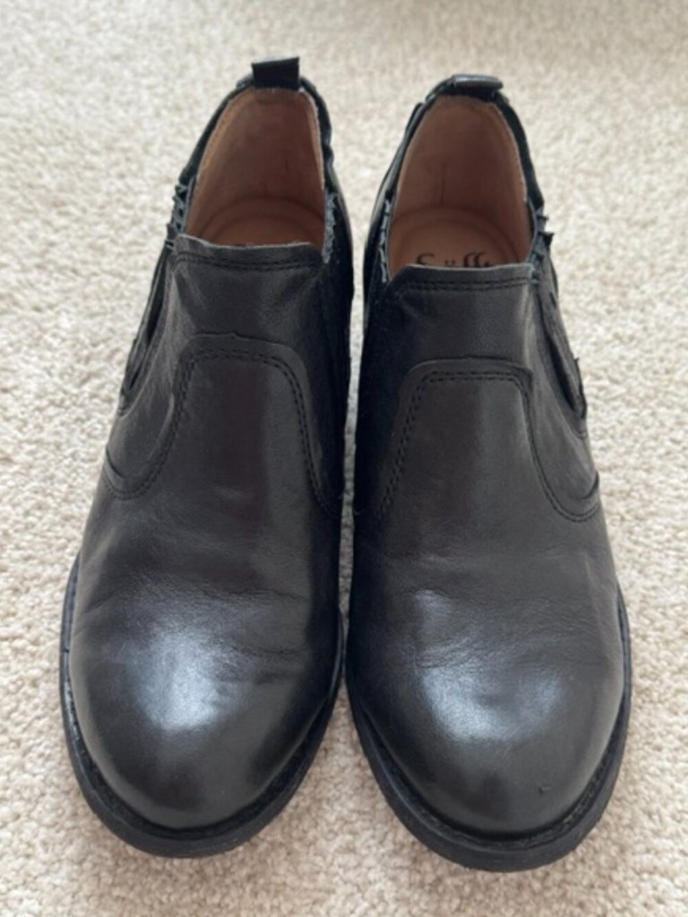 Sofft Short Black Booties - Women's 9M